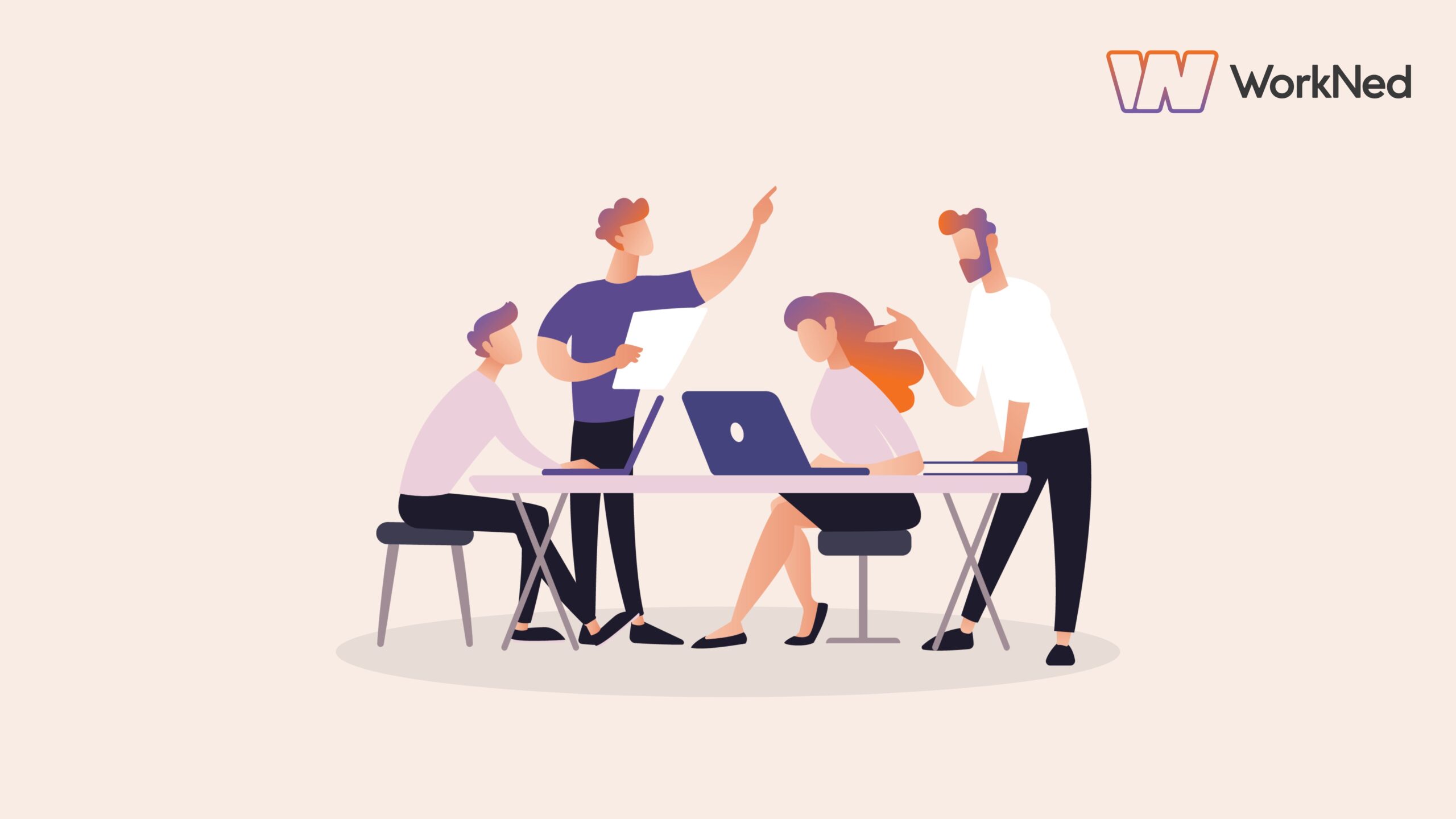 Millennials op de werkvloer – jonge professionals werken samen op kantoor